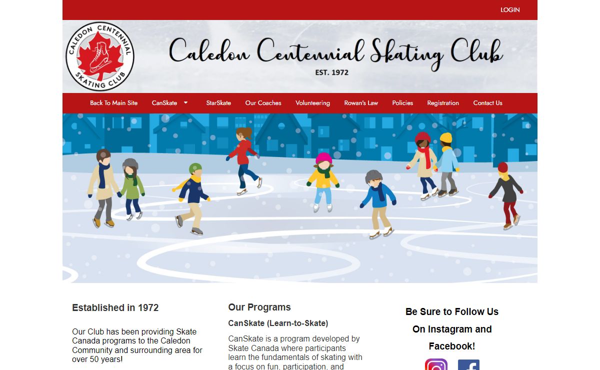 Caledon Skating Club Home :: Caledon Centennial Skating Club