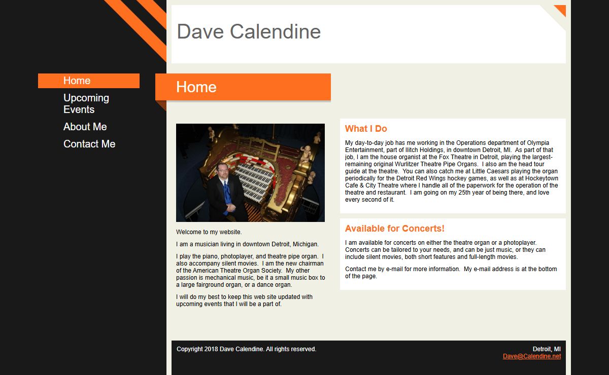 Dave Calendine - Home