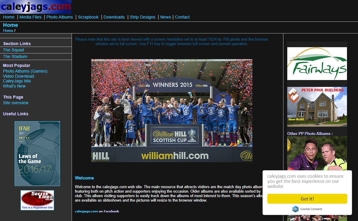 caleyjags.com - Home Page