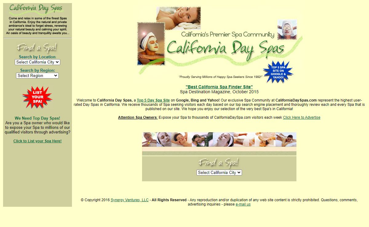 California Day Spas