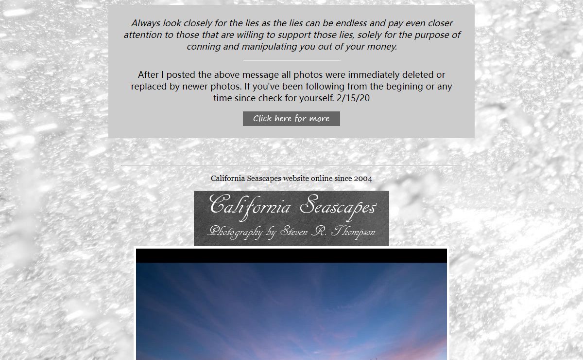 California Seascapes Photography- Southern California Beach Pictures.