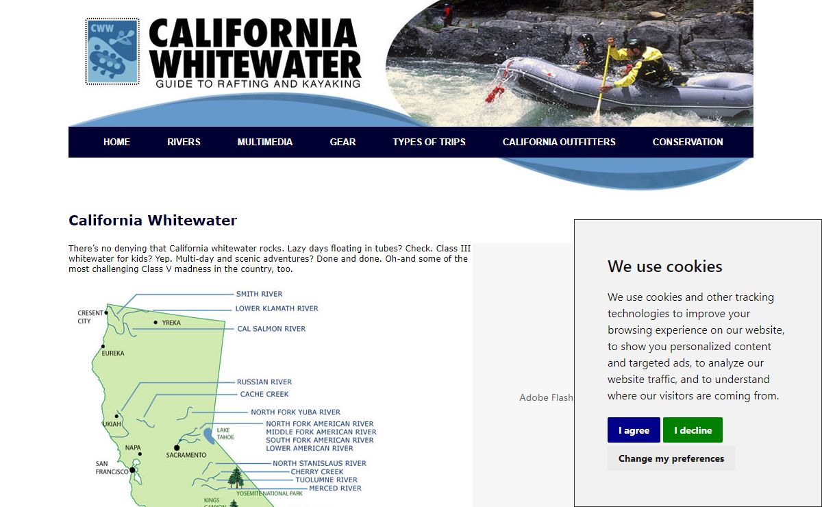 California Whitewater Rafting and Kayaking