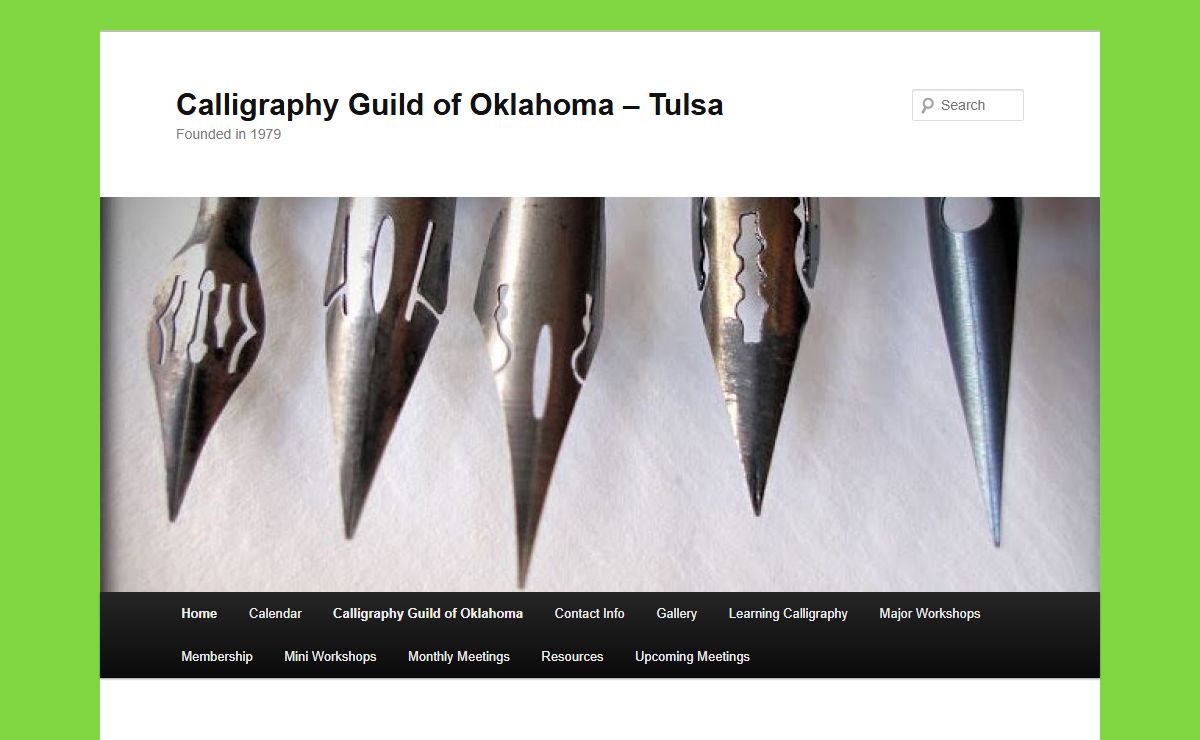 Calligraphy Guild of Oklahoma – Tulsa | Founded in 1979