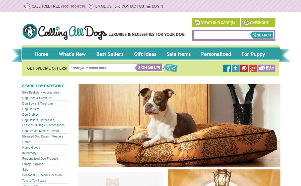 Dog beds,bowls,collars,carriers &more.Shop CallingAllDogs.com