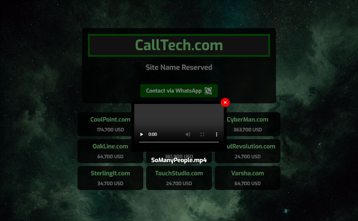 - Site Name Reserved