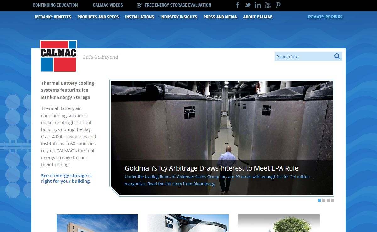 CALMAC® global leader in energy storage