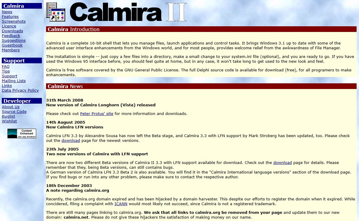 Calmira Online!