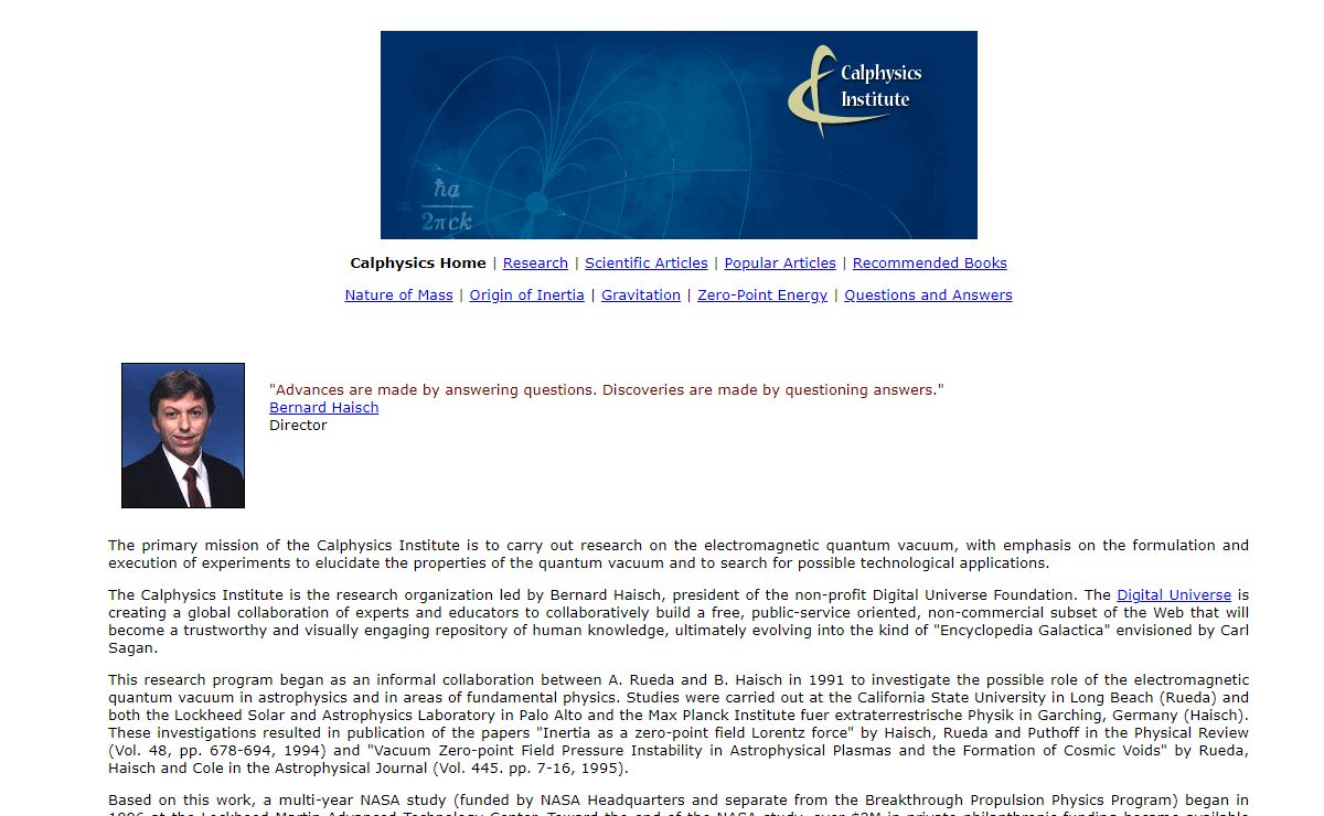 Calphysics Institute