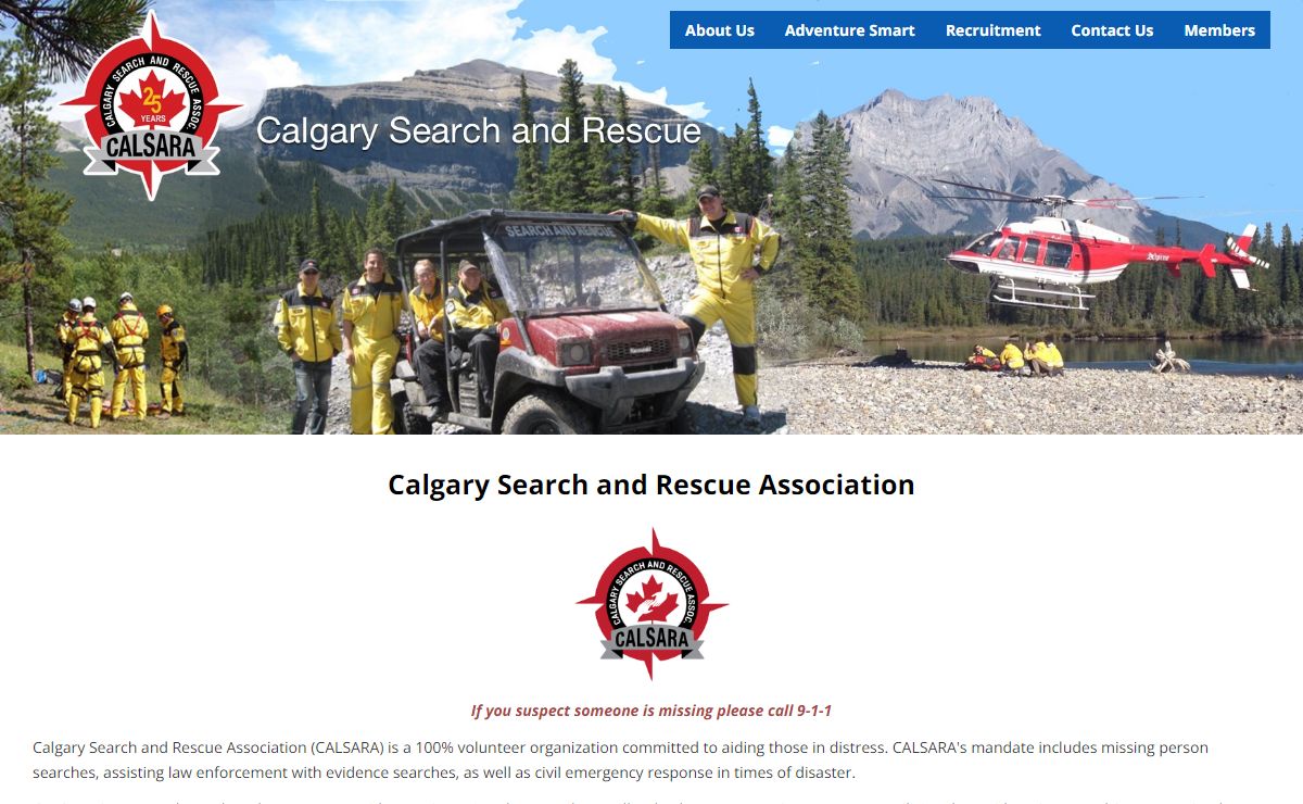 Home | Calgary Search and Rescue
