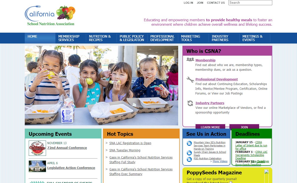 CalSNA | California School Nutrition Association