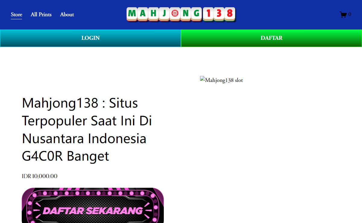 Mahjong138 : Situs Terpopuler Saat Ini Di Nusantara Indonesia G4C0R Banget