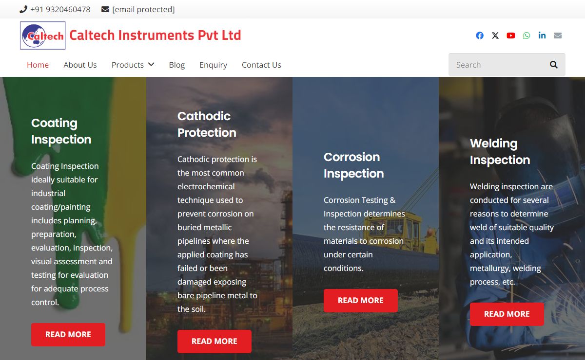 Inspection Equipment Manufacturers - Caltech India