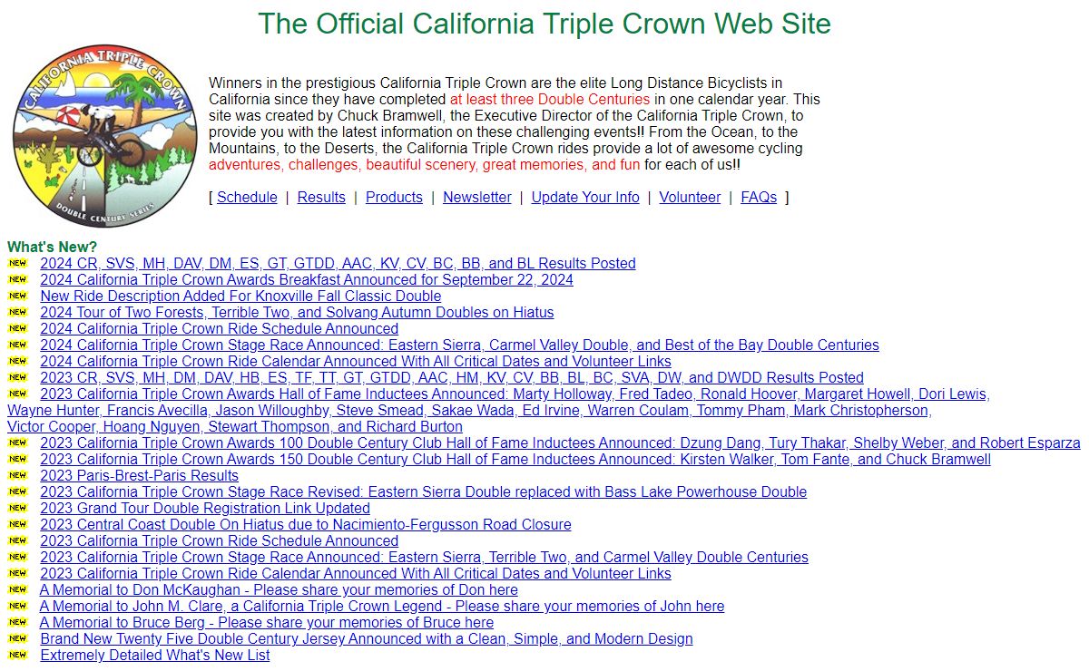 The Official California Triple Crown Web Site