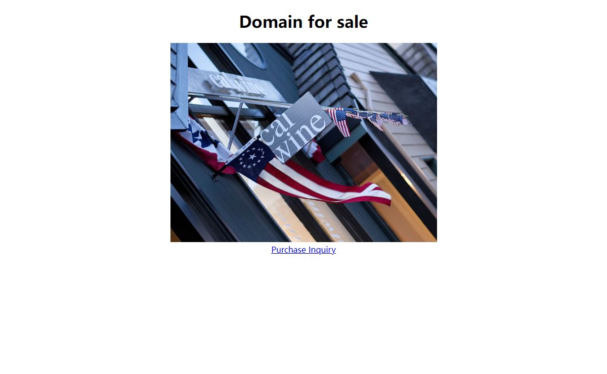 Domain for sale calwine.com