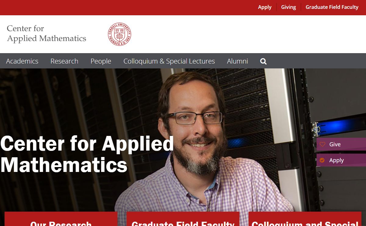 Center for Applied Mathematics | Center for Applied Mathematics