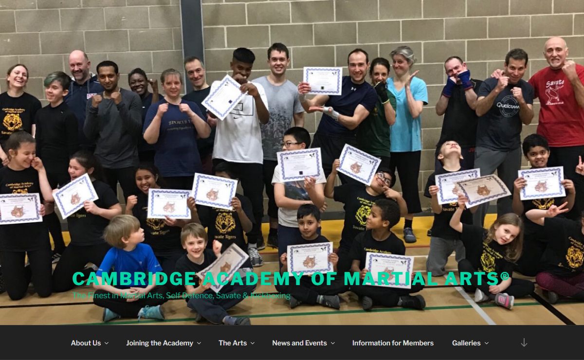 Cambridge Academy of Martial Arts® – The Finest in Martial Arts, Self Defence, Savate & Kickboxing