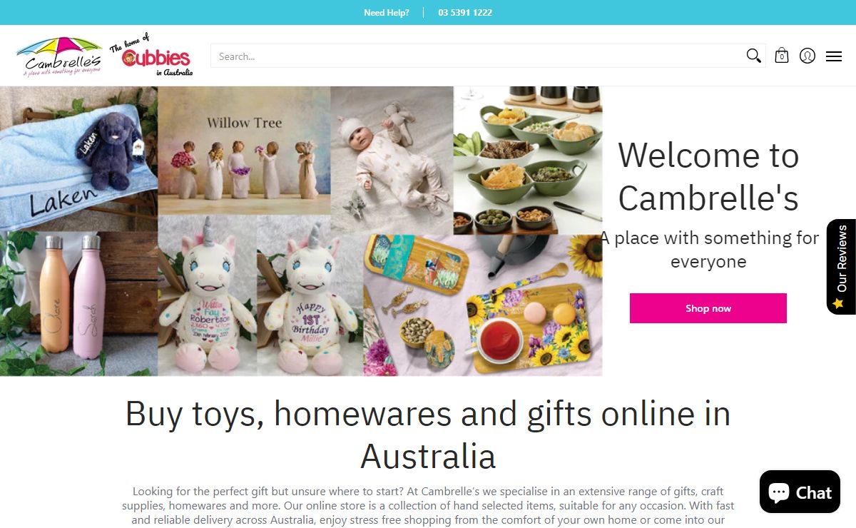 Gifts for Men & Women, Homeware, Toys & Accessories | Cambrelle's