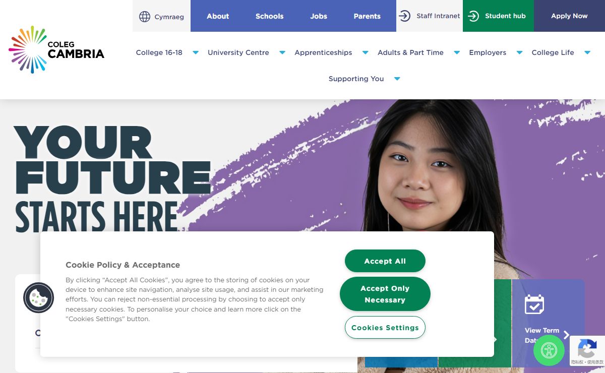 Your Future Starts Here < Coleg Cambria