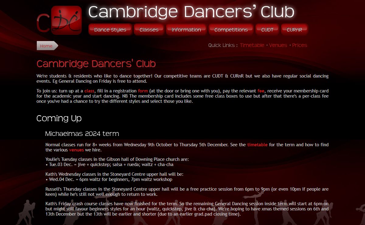 Cambridge Dancers' Club -- CDC Homepage