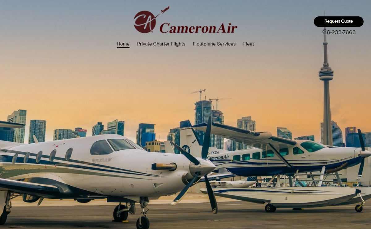 Aircraft Charters - Cameron Air