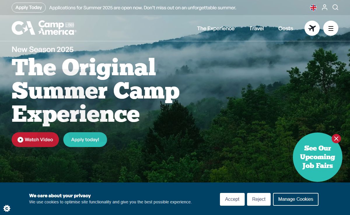 Camp America® USA Summer Jobs in America Since 1969 | Camp America