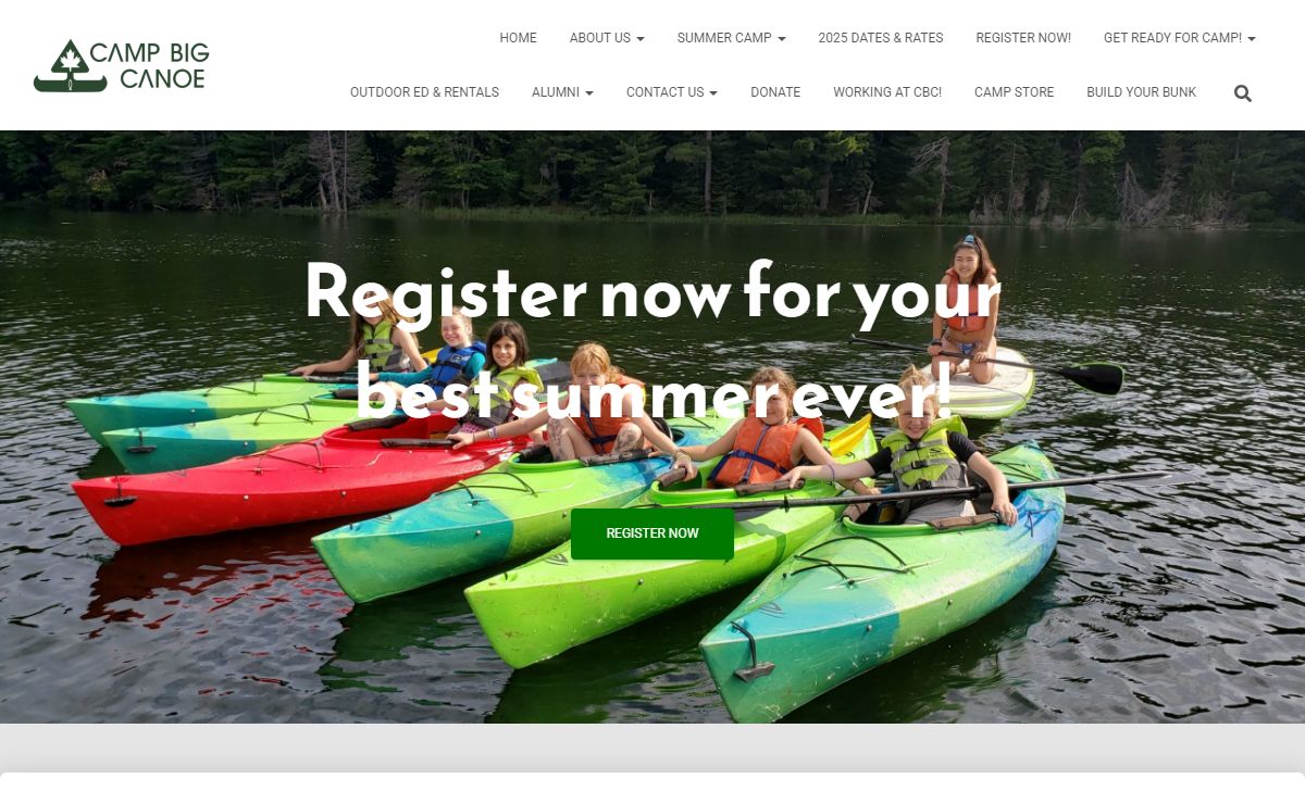 Camp Big Canoe | A not-for-profit overnight recreational camp for kids ages 6-16 in Muskoka, Ontario, Canada