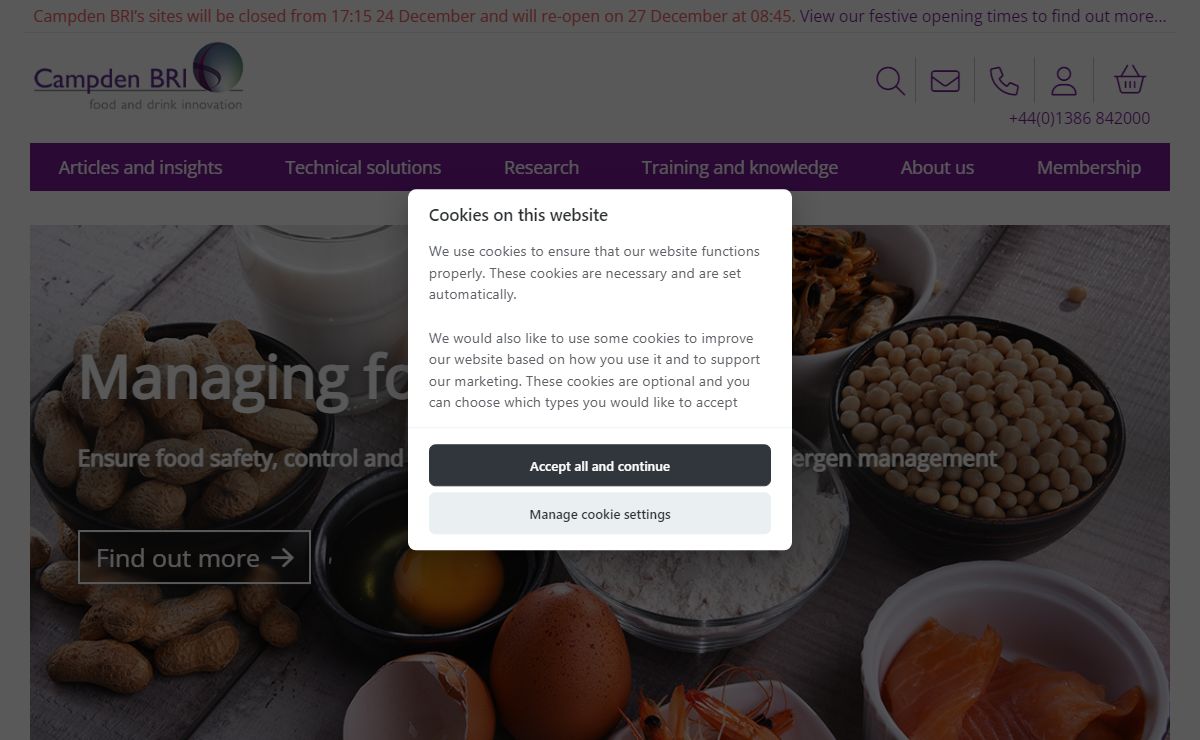 Campden BRI - Science and technology for the food and drink industry