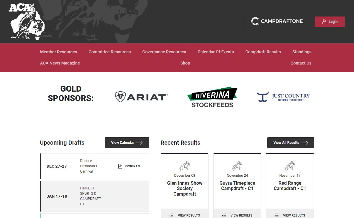 Welcome - Australian Campdraft Association