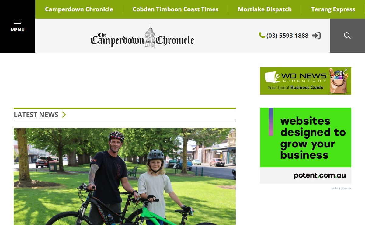 Camperdown Chronicle | WD News Publications | Local News covering Sport, Council & Community for Camperdown, Cobden, Colac, Mortlake, Terang, Timboon & Simpson in VIC Australia.