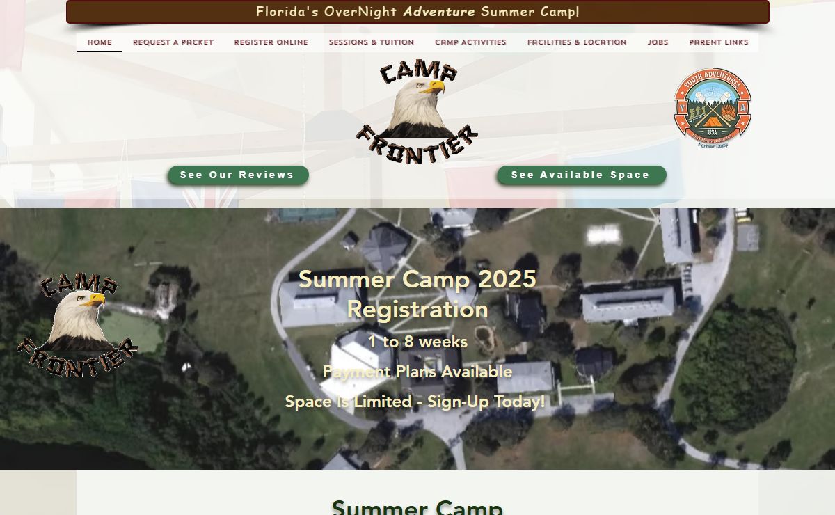 Summer Camp at Camp Frontier, Florida's OverNight Sleepaway