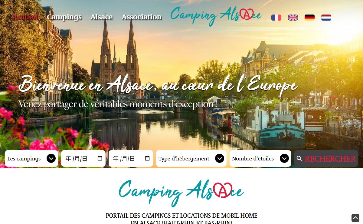 Campings et locations de mobil-home en Alsace, Haut-Rhin et Bas-Rhin - Camping Alsace