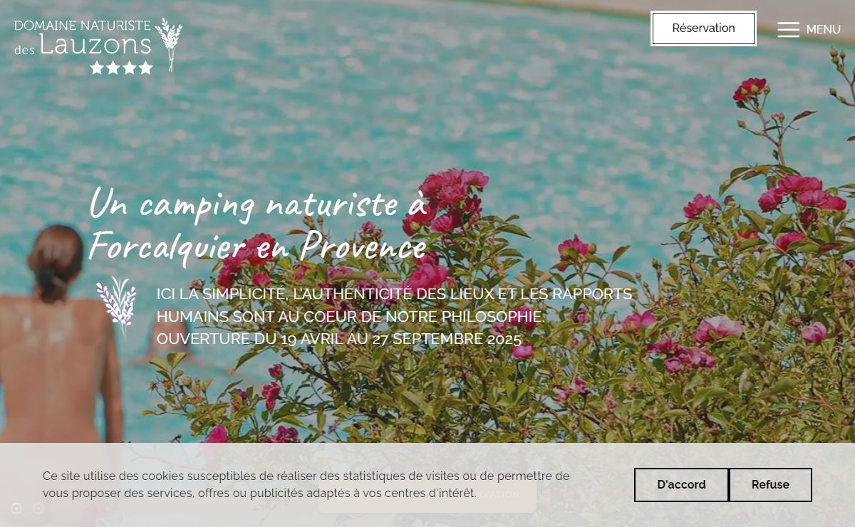 Camping naturiste en Provence | Domaine Les Lauzons****