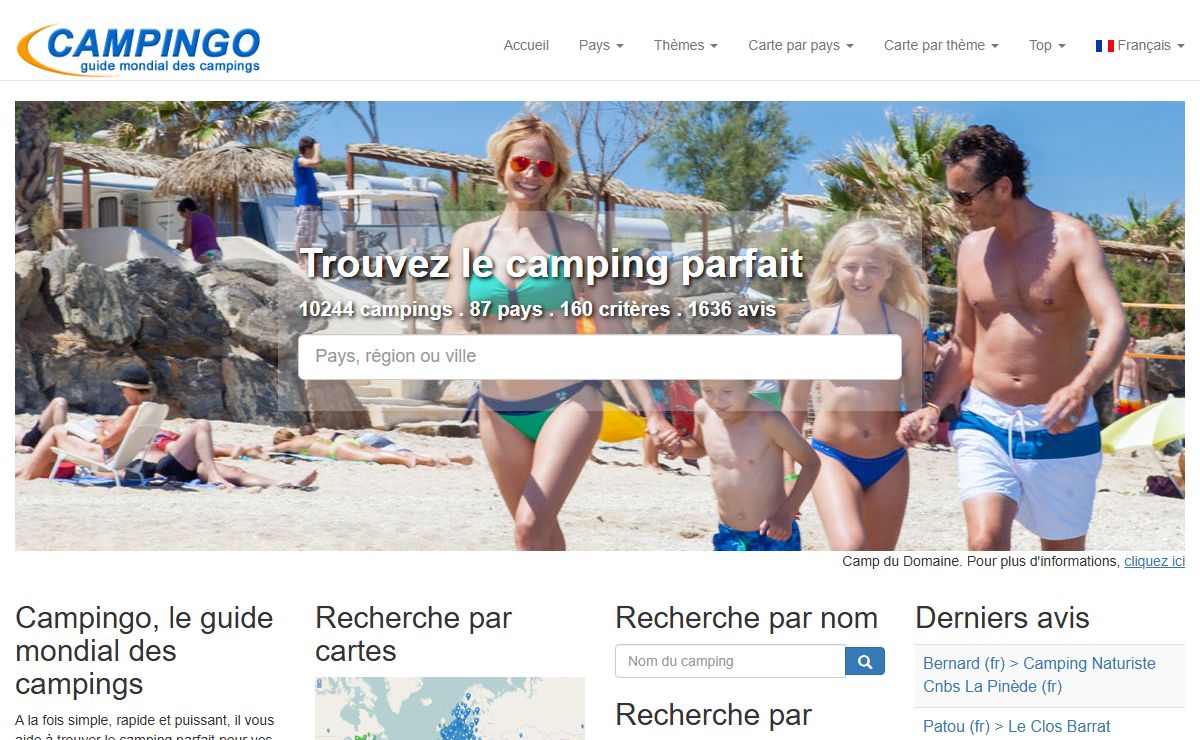 Guide mondial des campings : 10244 campings dans 87 pays