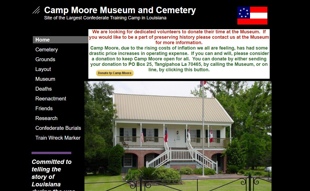 Camp Moore Cemetery and Museum