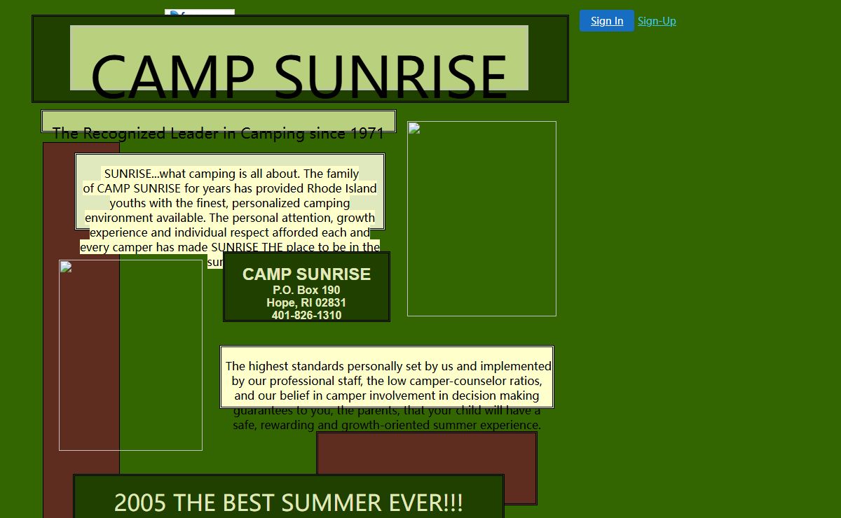 CAMP SUNRISE