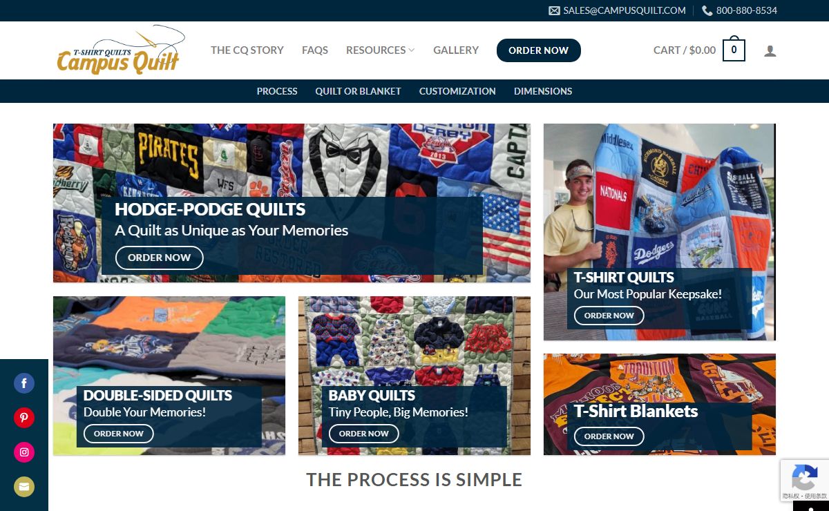 Campus Quilt | Affordable T-Shirt Quilts | Preserve Your Memories