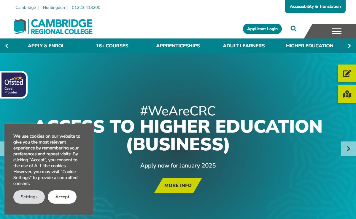 Cambridge Regional College - Cambridge I Huntingdon