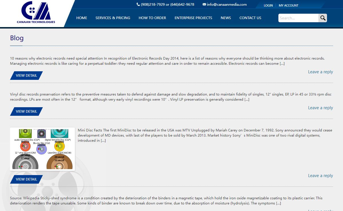 Canaan Media - Audiovisual and Media Conversion