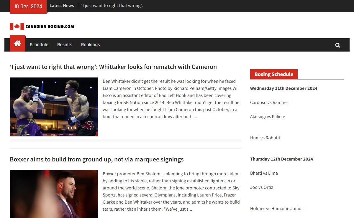 CanadianBoxing.com -