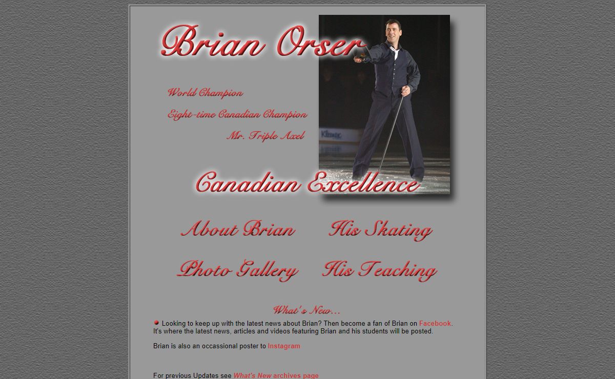 Brian Orser: Canadian Excellence - Crendentials