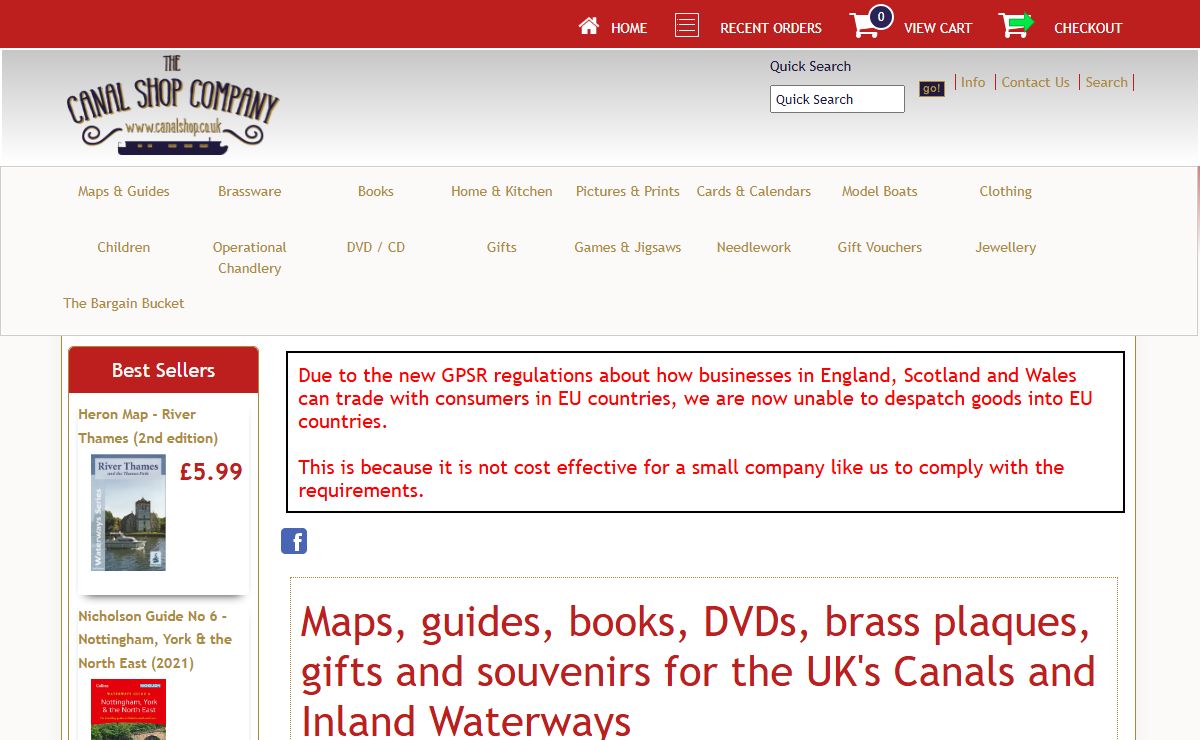The Canal Shop Company - for all your canal and narrowboat cruising needs
