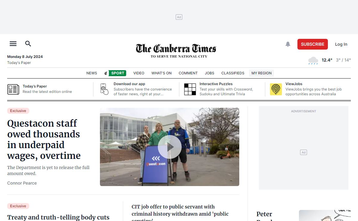 Canberra news, sport and weather | The Canberra Times | Canberra, ACT