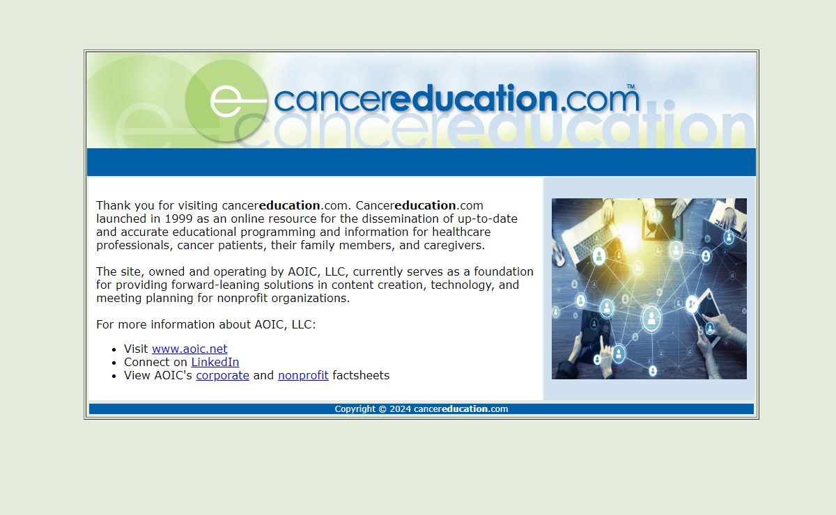 Welcome to CancerEducation.com