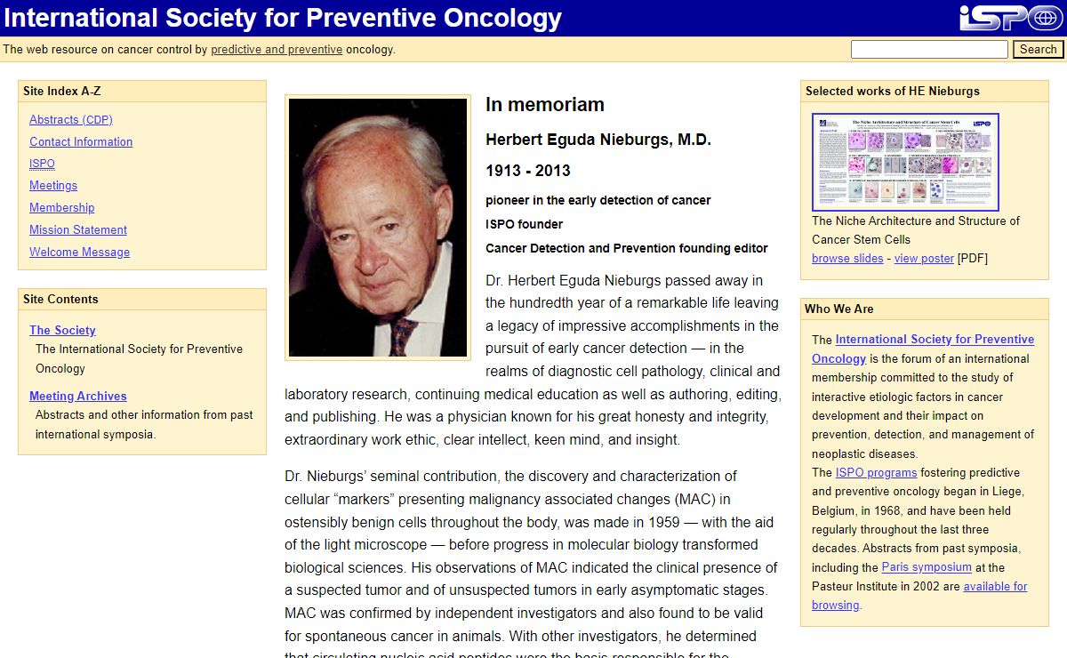 International Society for Preventive Oncology