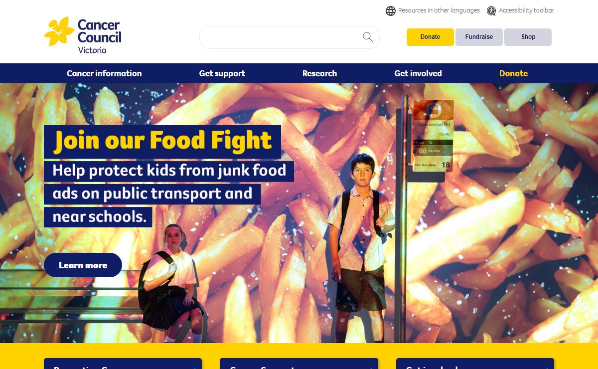 Cancer Prevention, Guides, Cancer Support & Donations - Cancer Council Victoria