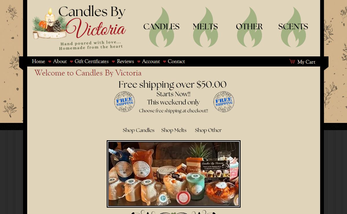 Candles by Victoria - Highly Scented Candles & Wax Tarts - Candles By Victoria