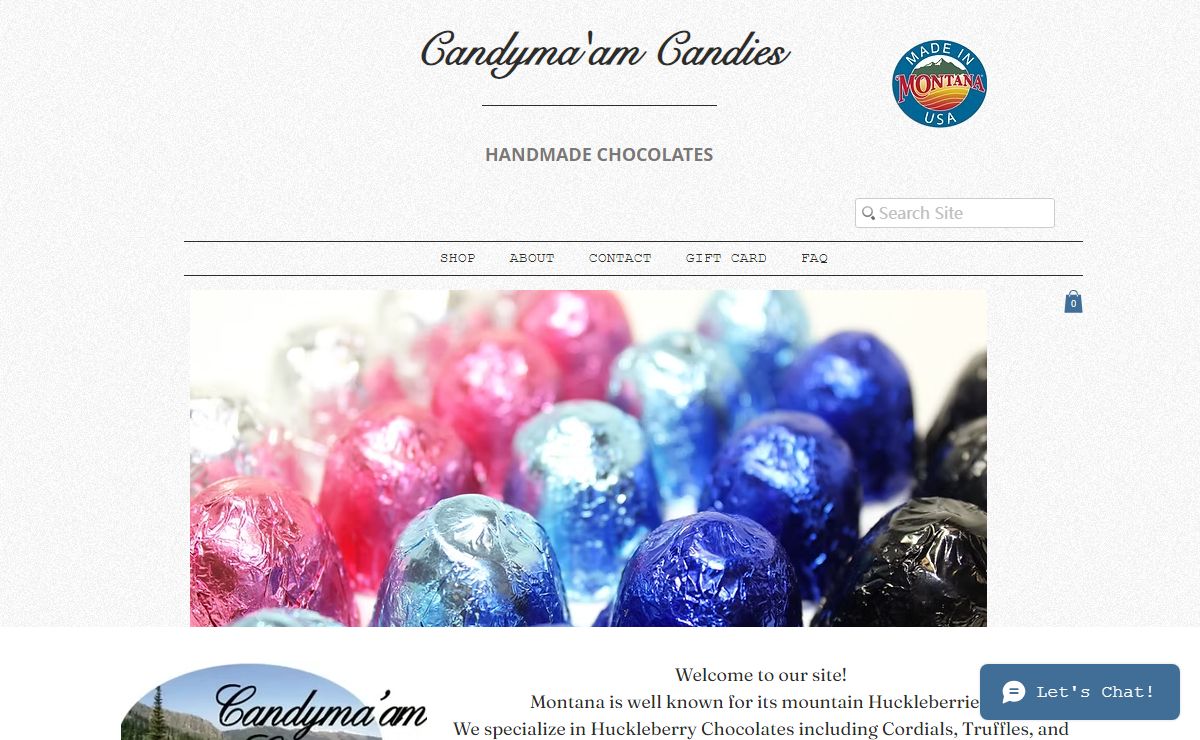 Huckleberry Chocolates | Candyma'am Candies | Made in Montana