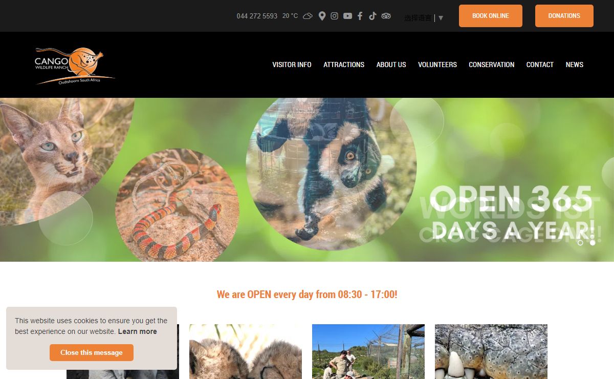 Cango Wildlife Ranch and Conservation Centre - Oudtshoorn