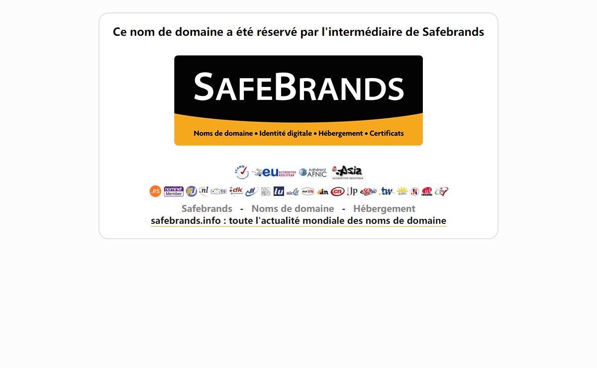 www.canineepilepsy.co.uk : nom de domaine enregistré chez Safebrands - Registrar Icann, Afnic, Eurid