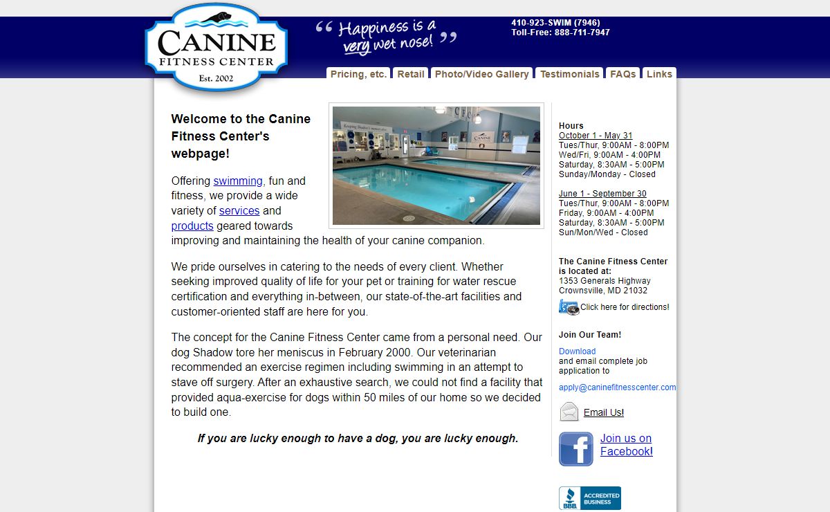 Canine Fitness Center - Have you swum your dog today?